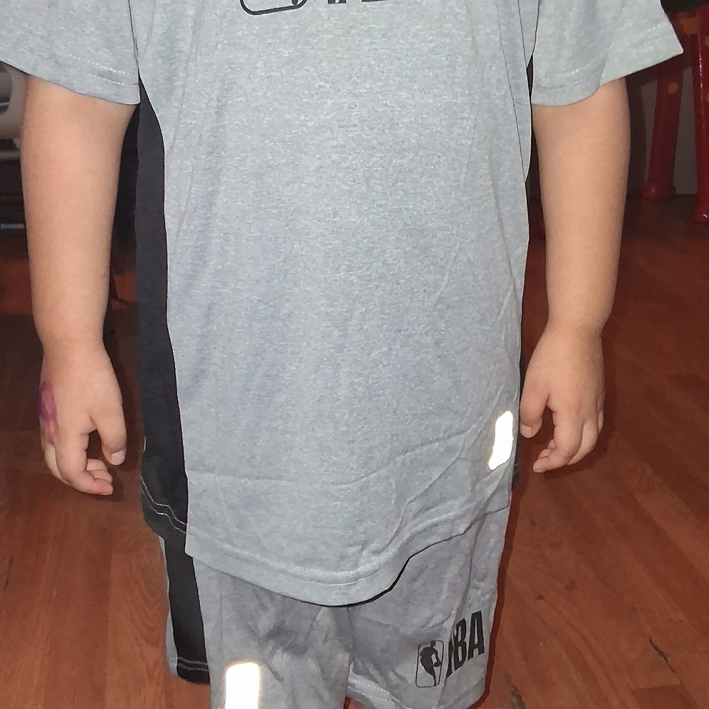 NBA Gray Kids Short Sleeve Tee